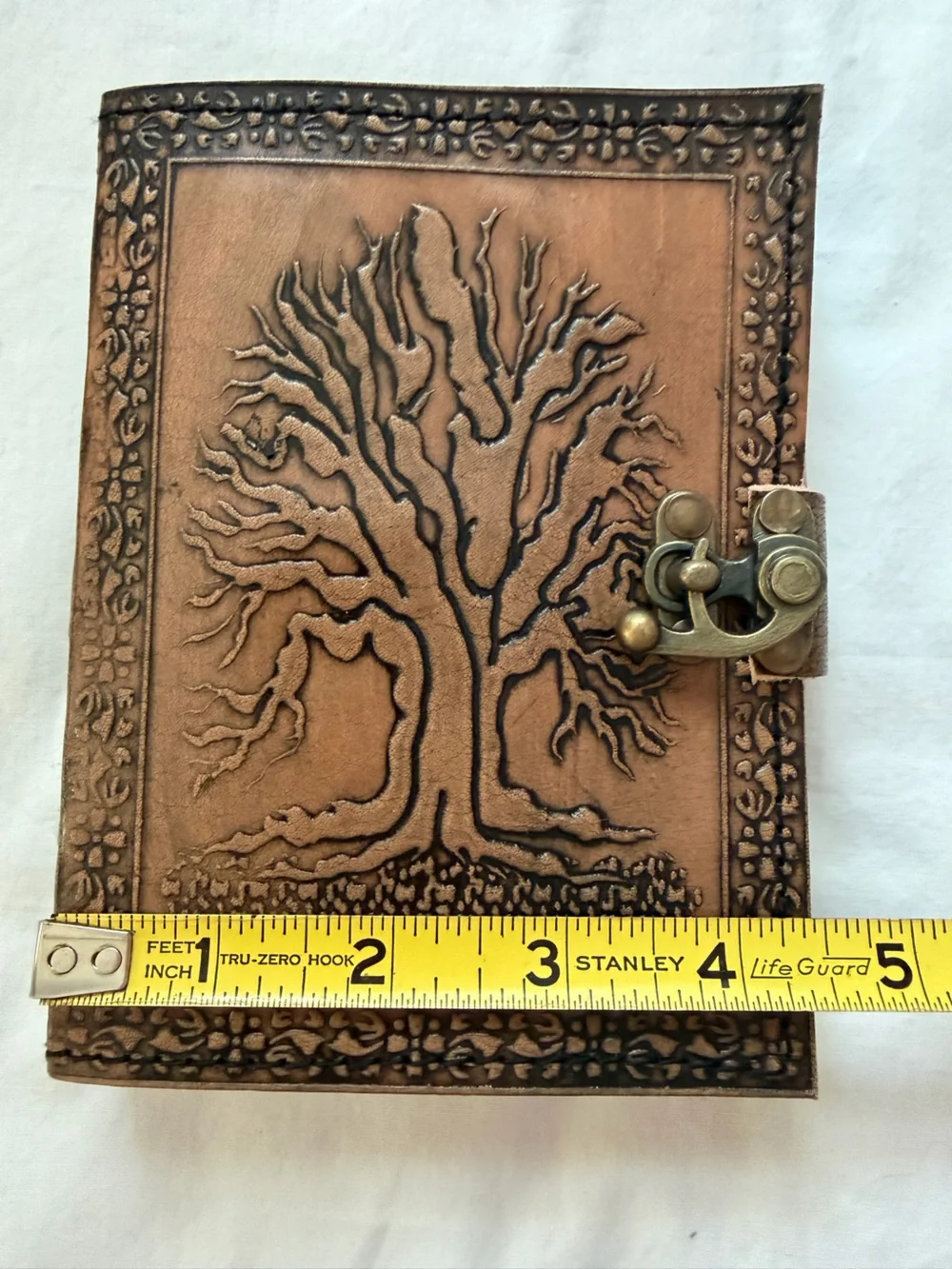 Tree of Life Embossed Vintage Leather Bound Journal Handmade Notebook Diary, New